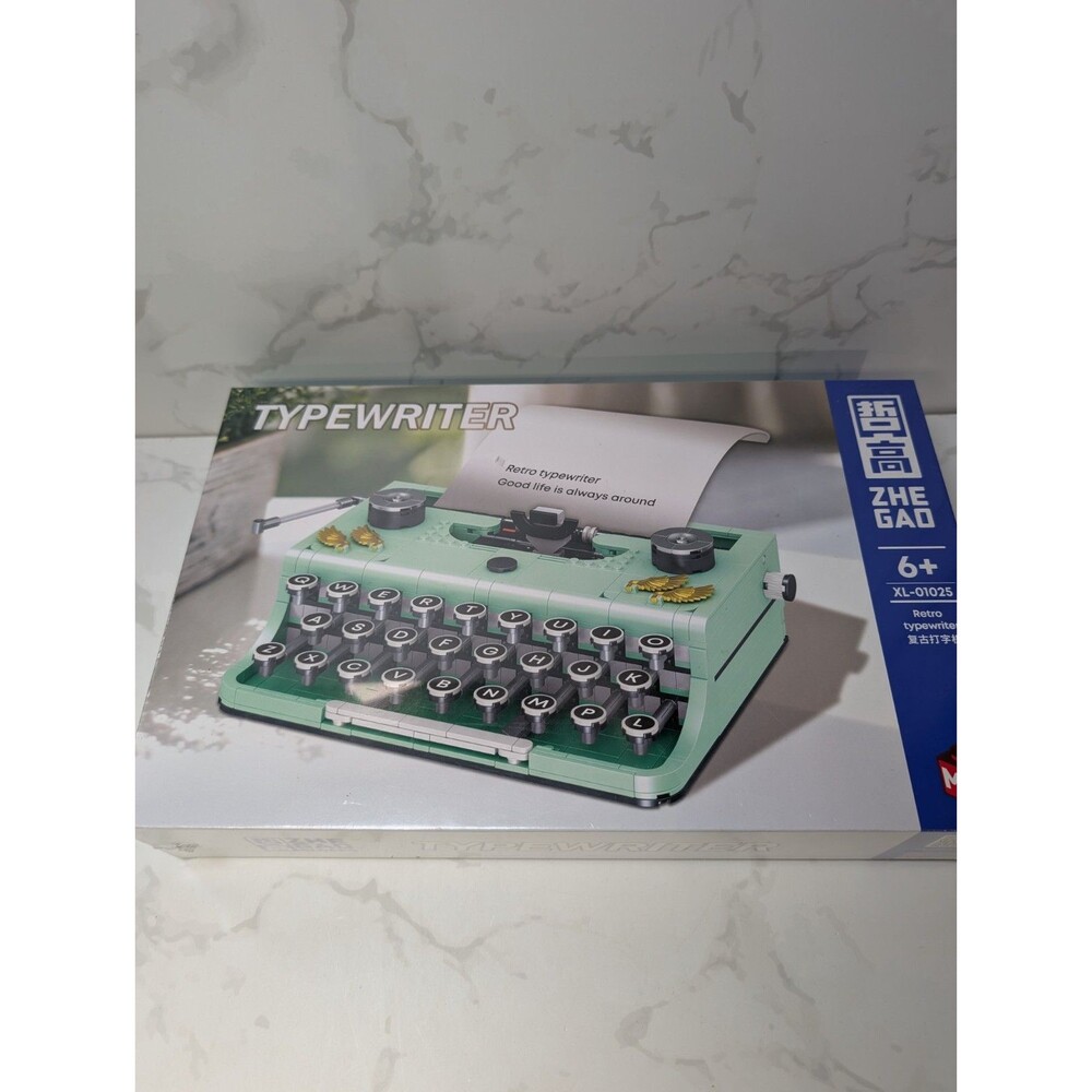 Zhe Gao Typewriter Building Block Set XL-01025 Sealed Retro Desk Model